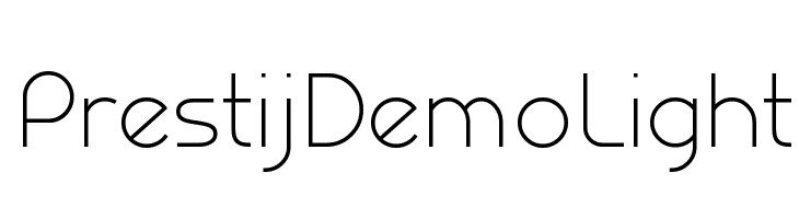 Prestij Demo Light  フリーフォントのダウンロード