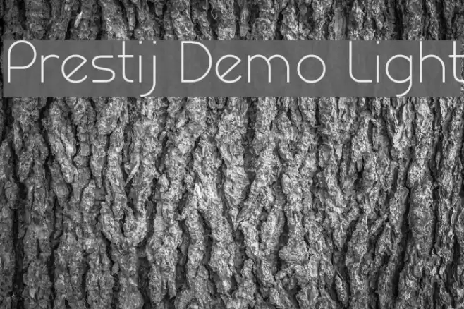 Prestij Demo Light Font examples