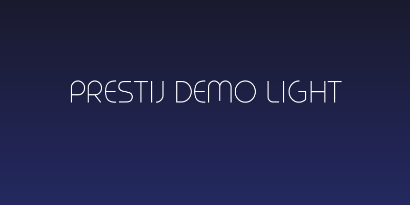 Prestij Demo Light Social Header