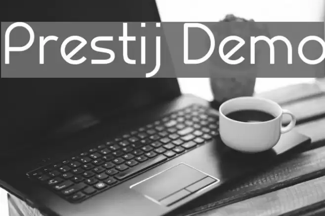 Prestij Demo Schriftart examples