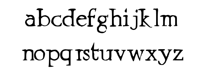 Prestinia PRO Font LOWERCASE