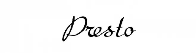 Presto  नि: शुल्क फ़ॉन्ट्स डाउनलोड