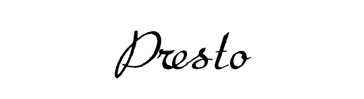Presto  baixar fontes gratis