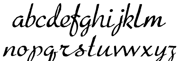 Presto Font LOWERCASE