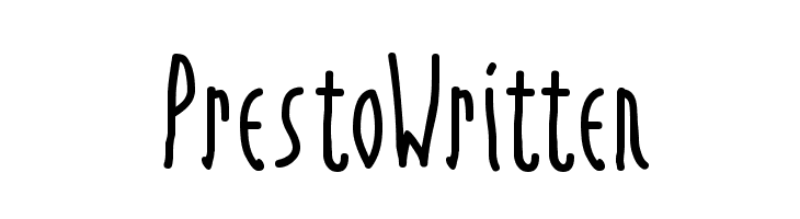 PrestoWritten  Скачать бесплатные шрифты