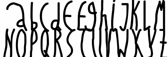 PrestoWritten フォント 大文字