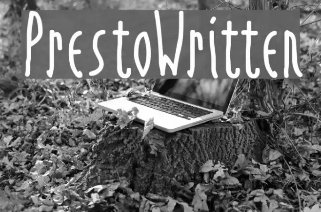 PrestoWritten Font examples