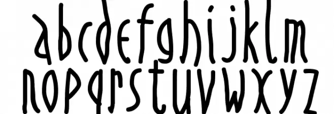 PrestoWritten Font LOWERCASE