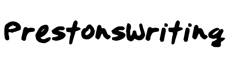 PrestonsWriting  Frei Schriftart Herunterladen