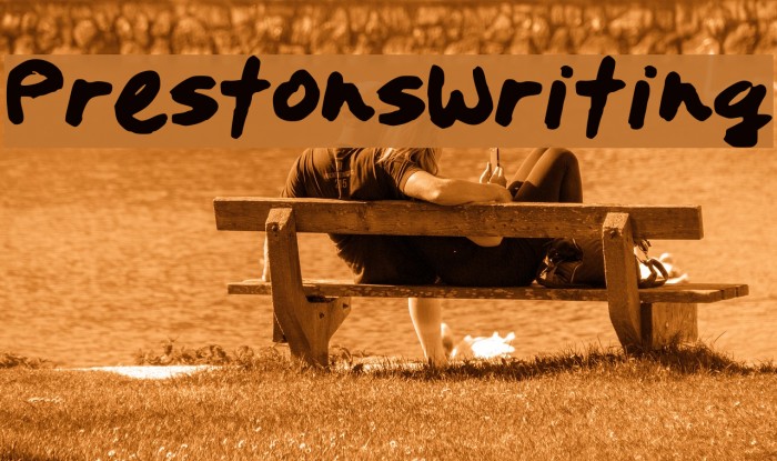 PrestonsWriting Font examples
