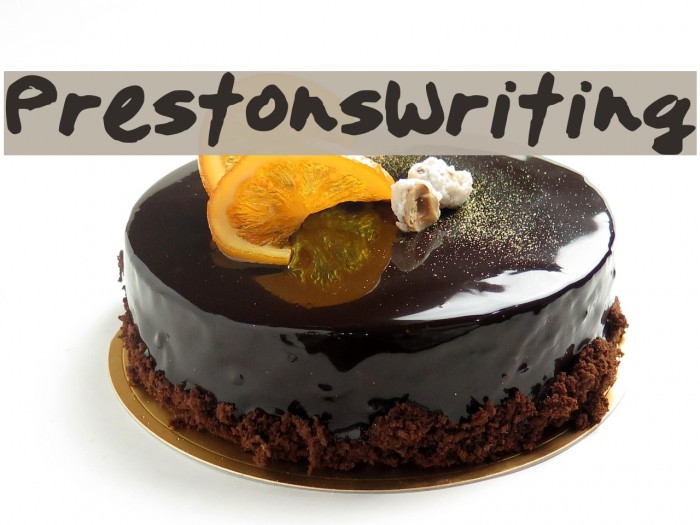 PrestonsWriting Font examples