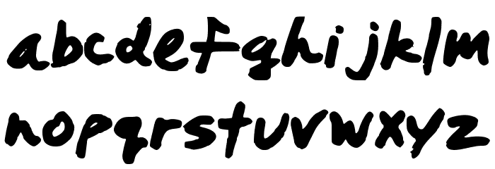 PrestonsWriting Font LOWERCASE