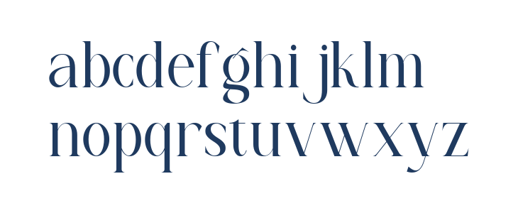 Prestoria Regular Lowercase