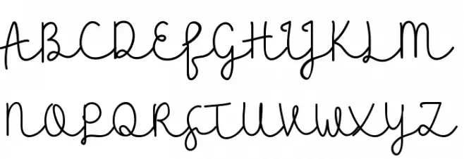 Presty Regular Schriftart Groß