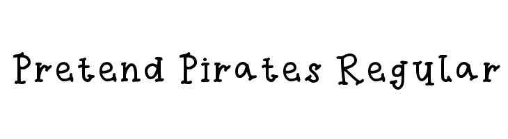 Pretend Pirates Regular  नि: शुल्क फ़ॉन्ट्स डाउनलोड
