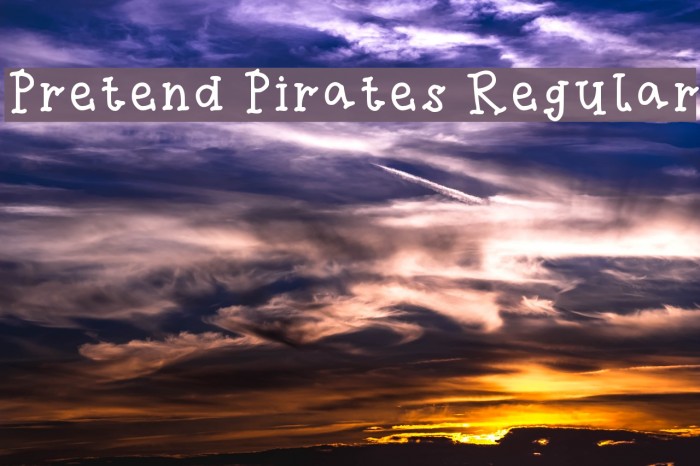 Pretend Pirates Regular Example 2