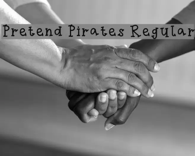 Pretend Pirates Regular Font examples