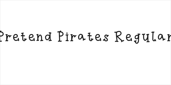 Pretend Pirates Regular Logo