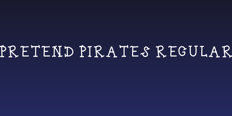 Pretend Pirates Regular Social Header