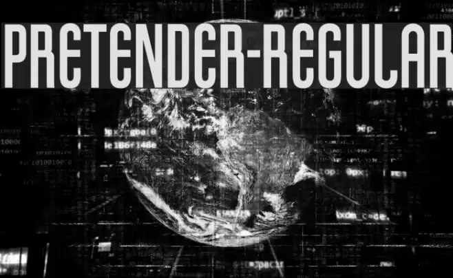 Pretender-Regular Font examples
