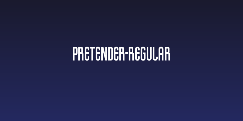 Pretender-Regular Social Header