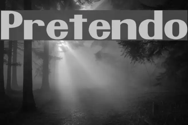 Pretendo Font examples