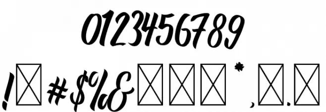 Preteoria Regular Font OTHER CHARS