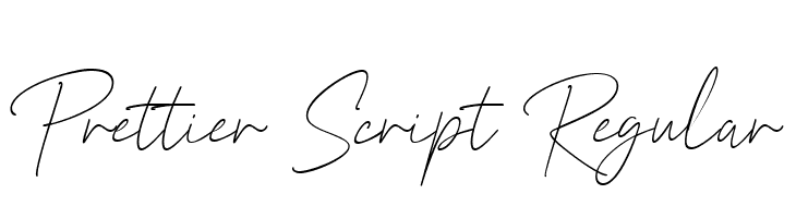 Prettier Script Regular  لخطوط تنزيل