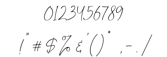 Prettier Script Regular Font OTHER CHARS
