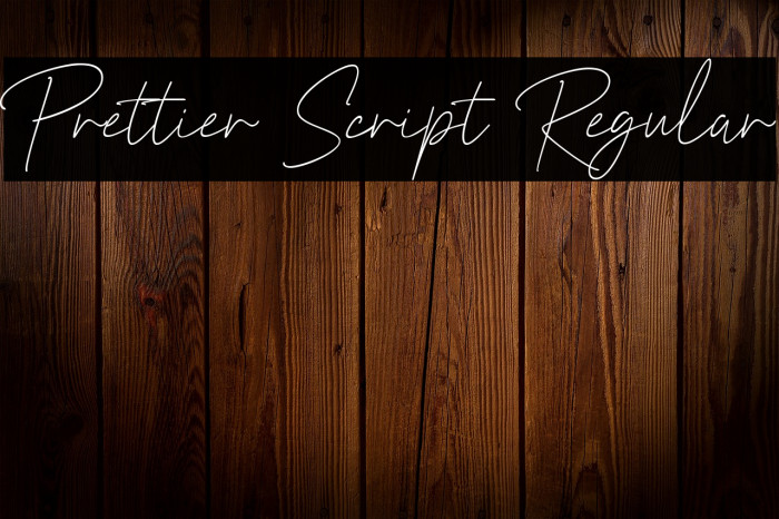 Prettier Script Regular Example 2