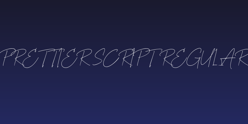 Prettier Script Regular Social Header