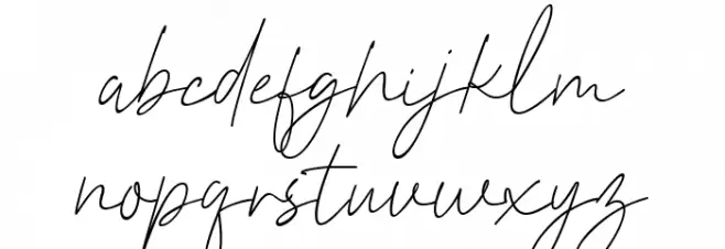 Prettier Script Regular 字体 小写