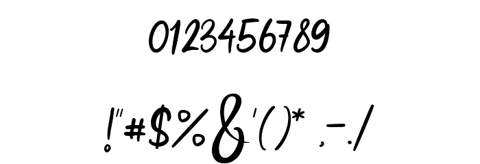 Pretty Bestie FREE PERSONAL Regular Font OTHER CHARS