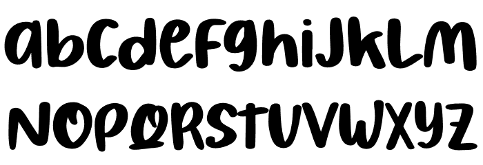 Pretty Bestie Font LOWERCASE