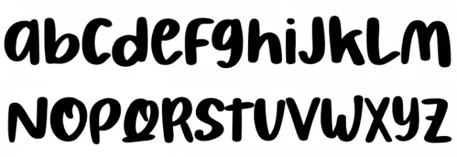 Pretty Bestie Font LOWERCASE