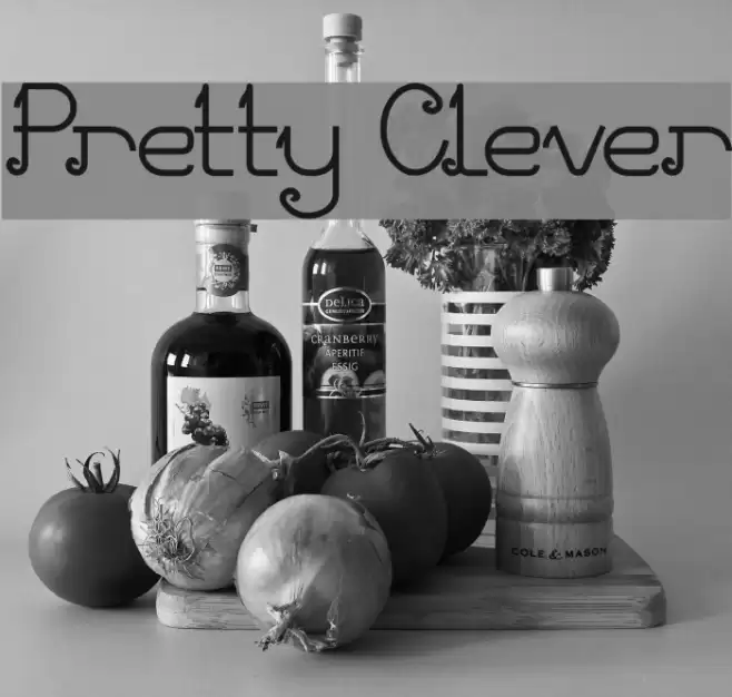 Pretty Clever Font examples