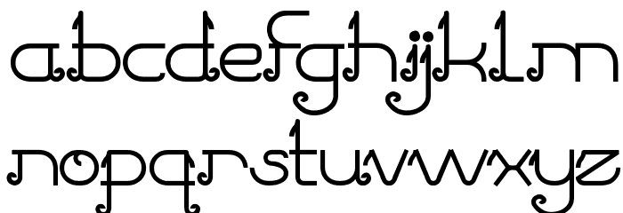 Pretty Clever Font LOWERCASE