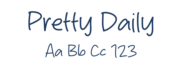 Pretty Daily Font Preview
