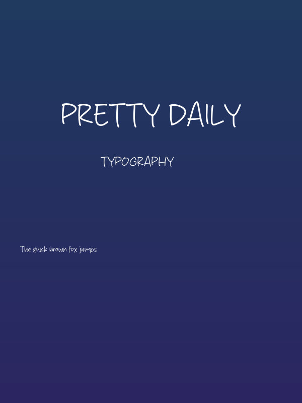 Pretty Daily Poster