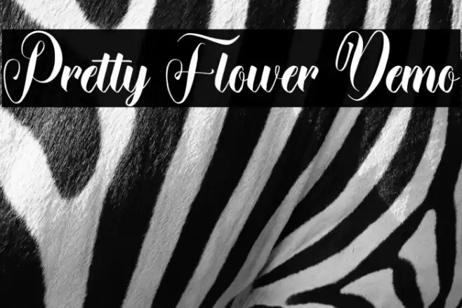Pretty Flower Demo Font examples