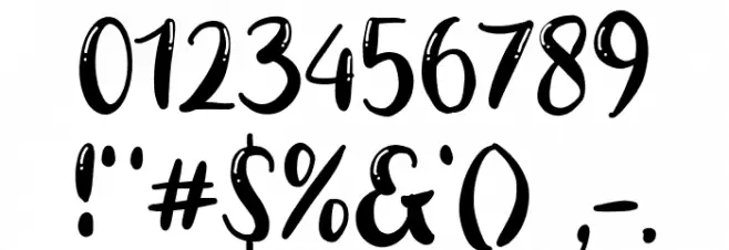 Pretty Girl Font OTHER CHARS