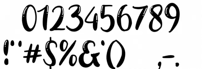 Pretty Girl Font OTHER CHARS