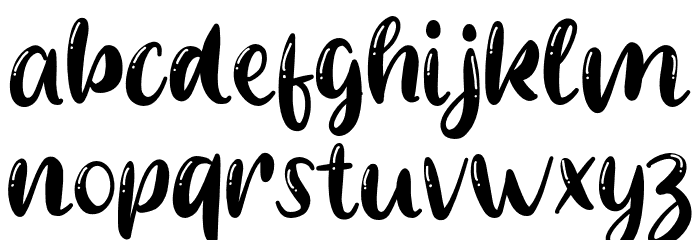 Pretty Girl Font LOWERCASE