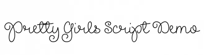 Pretty Girls Script Demo  baixar fontes gratis