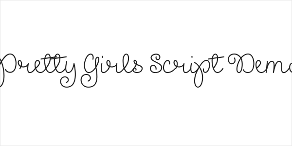 Pretty Girls Script Demo Logo