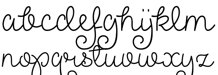 Pretty Girls Script Demo Font LOWERCASE