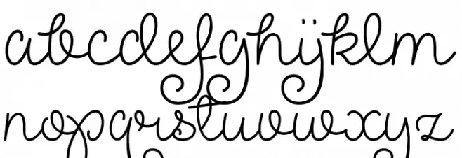 Pretty Girls Script Demo Font LOWERCASE