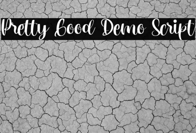 Pretty Good Demo Script Font examples