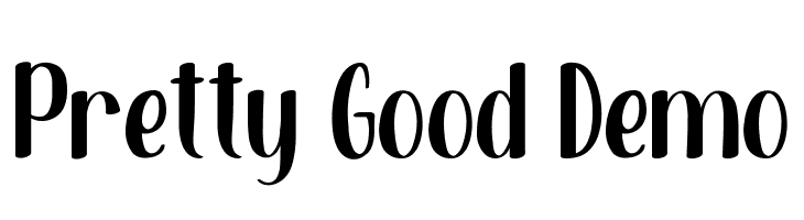 Pretty Good Demo  Frei Schriftart Herunterladen