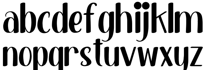Pretty Good Demo Font LOWERCASE
